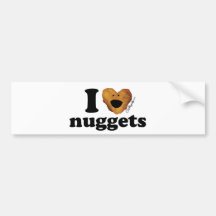 I love nuggets bumper stickers