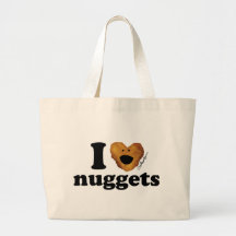 I love nuggets tote bag