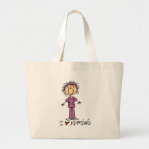 I Love Nursing Tshirts and Gifts Tote Bag