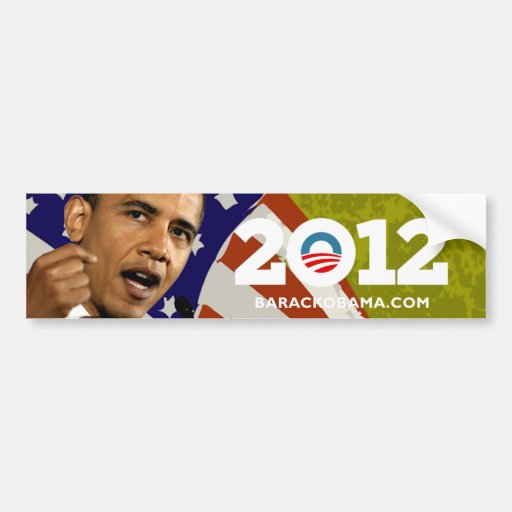 I Love Obama 2012 Bumper Sticker