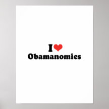 I LOVE OBAMANOMICS - .png Print