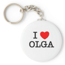 I Love Olga keychains