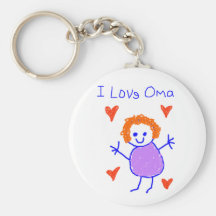 I Love Oma Key Chains