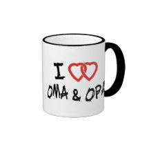 I Love Oma & Opa Coffee Mugs