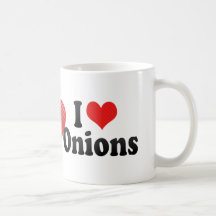 I Love Onions Coffee Mug