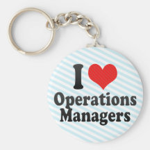 I Love Operations Managers Keychains