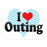 I Love Outing Post Cards