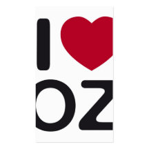 I love oz profile card business card template