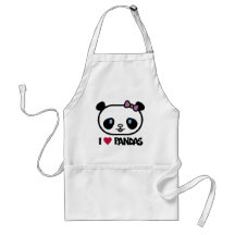 I Love Pandas Apron