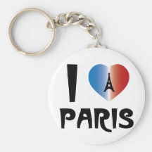 I Love Paris Keychains