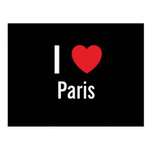 I love Paris Postcard