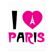 I Love Paris Postcard