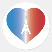 I Love Paris Stickers