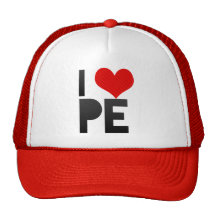 I Love PE Hats