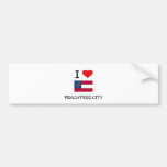 I Love PEACHTREE CITY Georgia Bumper Sticker