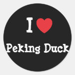I love Peking Duck heart T-Shirt Stickers