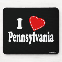 I Love Pennsylvania Mouse Pad