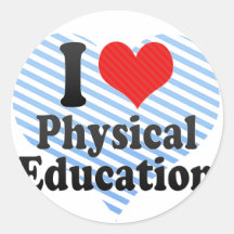 I Love Physical Education Stickers