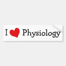 I Love Physiology Bumper Stickers