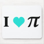 I Love Pi Mouse Mats