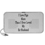 I Love Pigs More Than I Ever Loved My Ex Husband Notebook Speakers