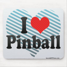 I Love Pinball Mouse Pad