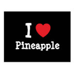 I love Pineapple heart T-Shirt Postcards
