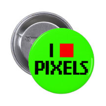 I Love Pixels Dark Pin