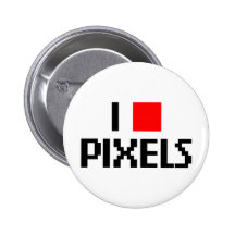I Love Pixels Pin