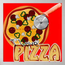 I Love Pizza - Poster