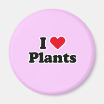 I love plants refrigerator magnets