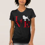 I Love Poodles - Dark Coloured Tee