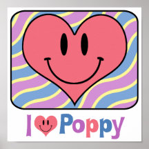 I Love Poppy Poster