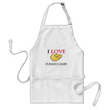 I Love Potato Chips Aprons