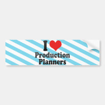 I Love Production Planners Bumper Sticker