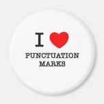 I Love Punctuation Marks Magnet