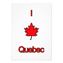 I Love Quebec Personalized Announcement