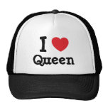 I love Queen heart T-Shirt Mesh Hats