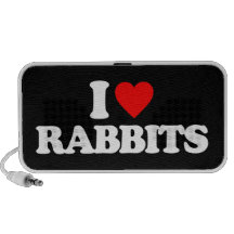 I LOVE RABBITS iPod SPEAKER