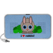 I love rabbits laptop speakers