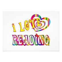 I Love Reading Personalized Invite