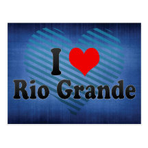 I Love Rio Grande, Brazil Postcard