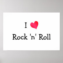 I Love Rock 'n' Roll Print