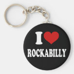 I Love Rockabilly Key Chain