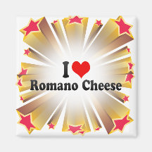 I Love Romano Cheese Refrigerator Magnet