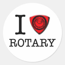 I love Rotary Engine Stickers
