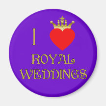 I Love Royal Weddings T-shirts, Mugs, Gifts Magnets