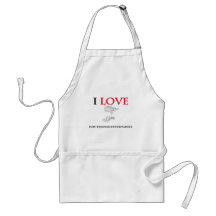 I Love Ruby-Throated Hummingbirds Apron