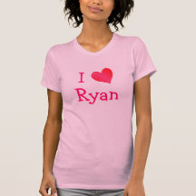 I Love Ryan T Shirt