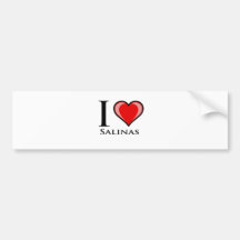 I Love Salinas Bumper Sticker